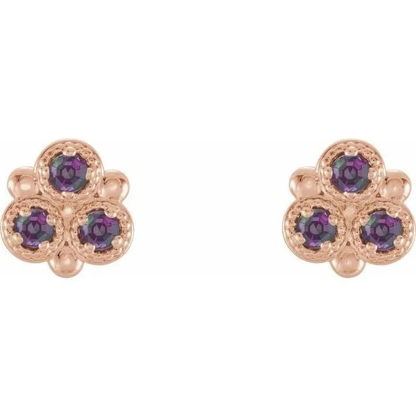 Three-Stone Earrings Image 2 Rasmussen Jewelers Spanish Fork, UT