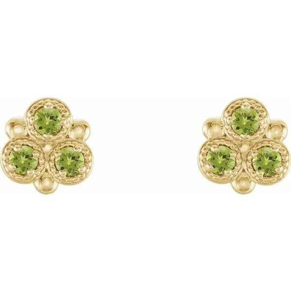 Three-Stone Earrings Image 2 Hopman Jewelers Elkhart, IN