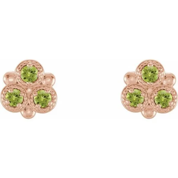 Three-Stone Earrings Image 2 James & Williams Jewelers Berwyn, IL