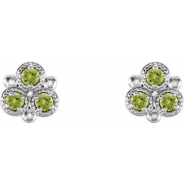 Three-Stone Earrings Image 2 Hopman Jewelers Elkhart, IN