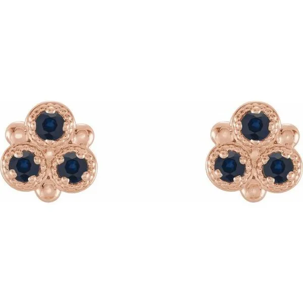 Three-Stone Earrings Image 2 Hopman Jewelers Elkhart, IN