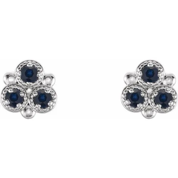 Three-Stone Earrings Image 2 D'Errico Jewelry Scarsdale, NY