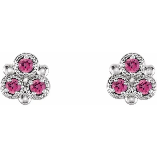 Three-Stone Earrings Image 2 Rasmussen Jewelers Spanish Fork, UT