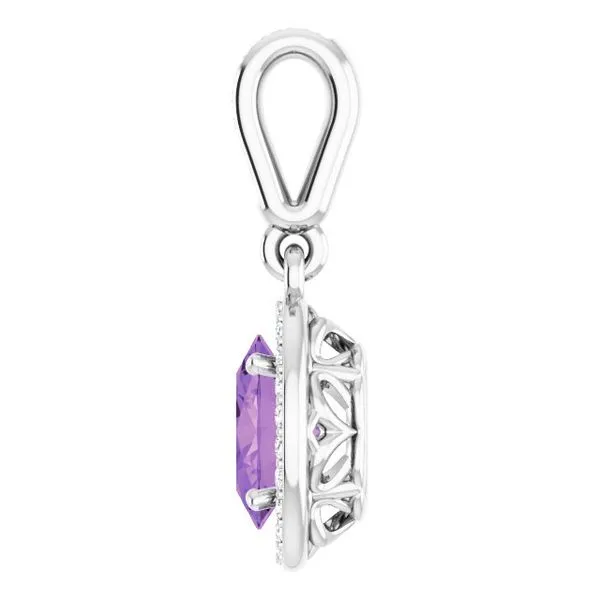 Halo-Style Pendant Image 2 M. J. Thomas Jewelers, Ltd. Stratford, CT