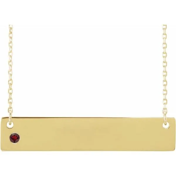 Engravable Family Bar Necklace James & Williams Jewelers Berwyn, IL