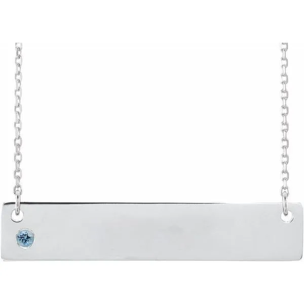 Engravable Family Bar Necklace Scirto's Jewelry Lockport, NY