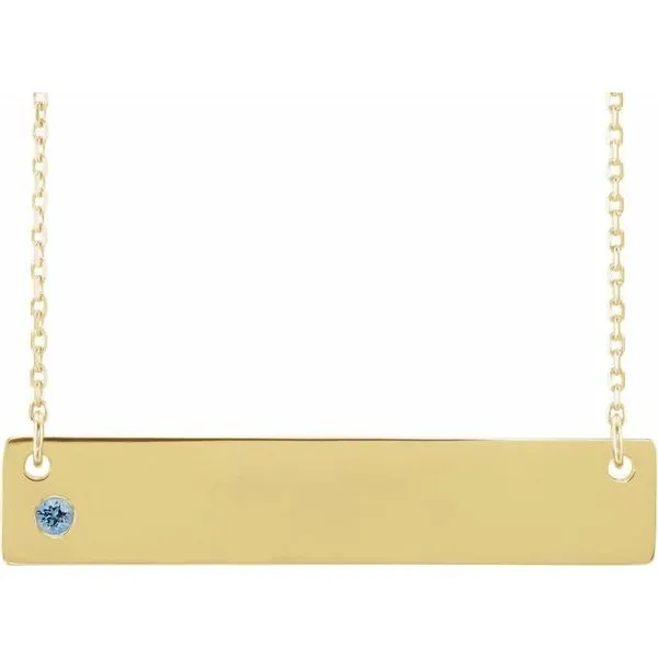 Engravable Family Bar Necklace J. Meredith Jewelers Delafield, WI