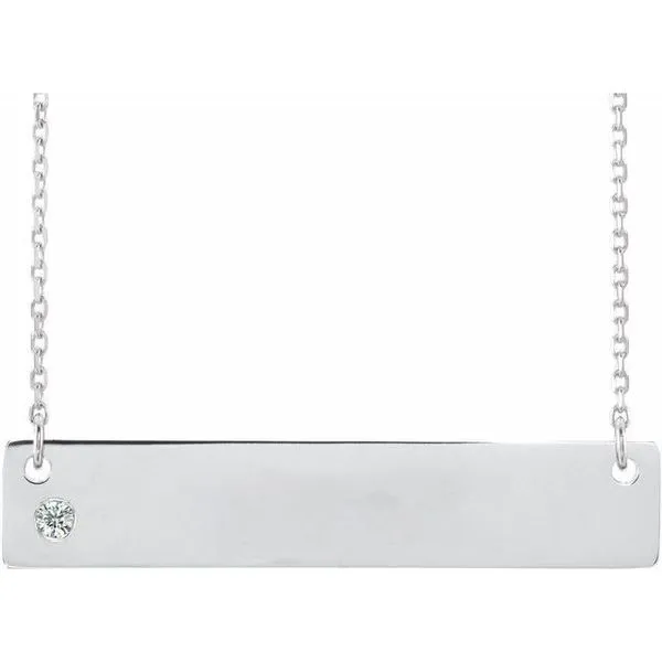 Engravable Family Bar Necklace Hopman Jewelers Elkhart, IN