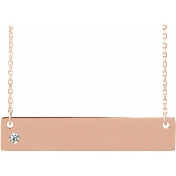 Engravable Family Bar Necklace Rasmussen Jewelers Spanish Fork, UT