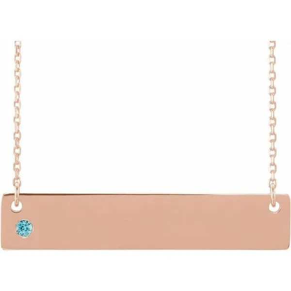 Engravable Family Bar Necklace Hopman Jewelers Elkhart, IN