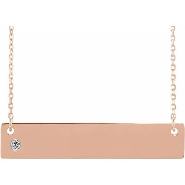 Engravable Family Bar Necklace Scirto's Jewelry Lockport, NY