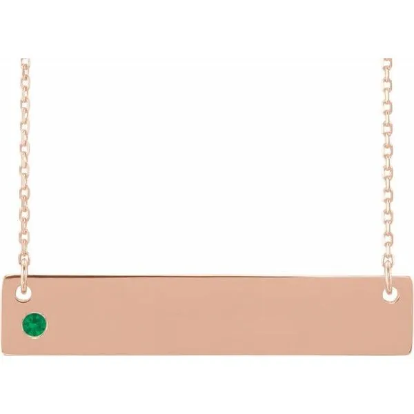 Engravable Family Bar Necklace Hopman Jewelers Elkhart, IN