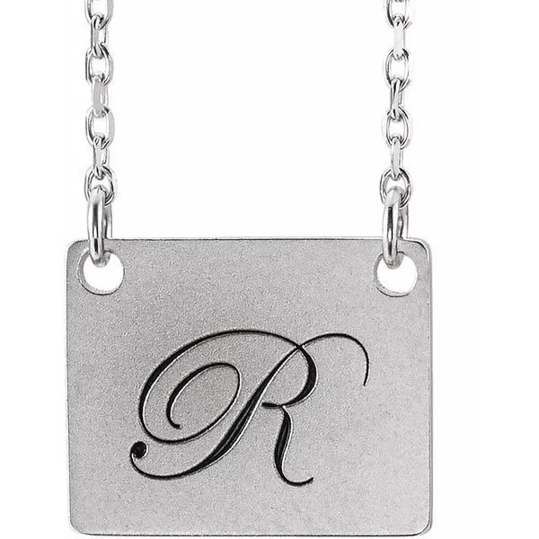 Engravable Geometric Necklace Scirto's Jewelry Lockport, NY