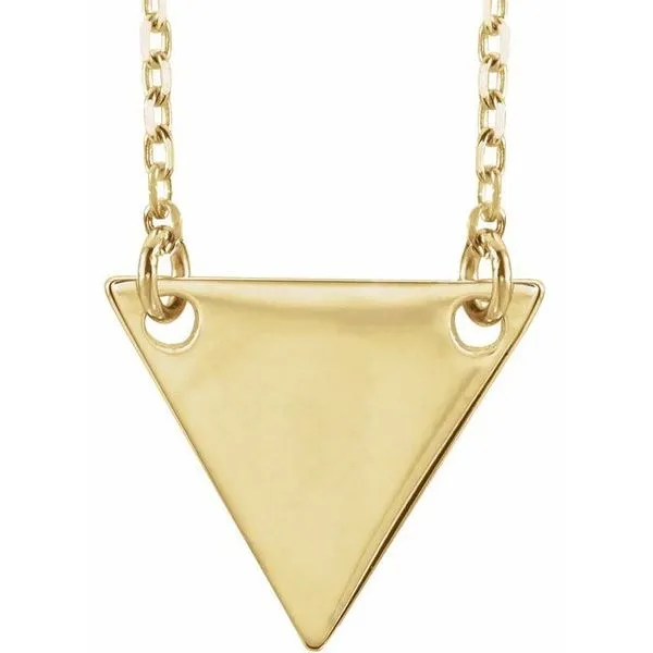 Engravable Geometric Necklace Hopman Jewelers Elkhart, IN