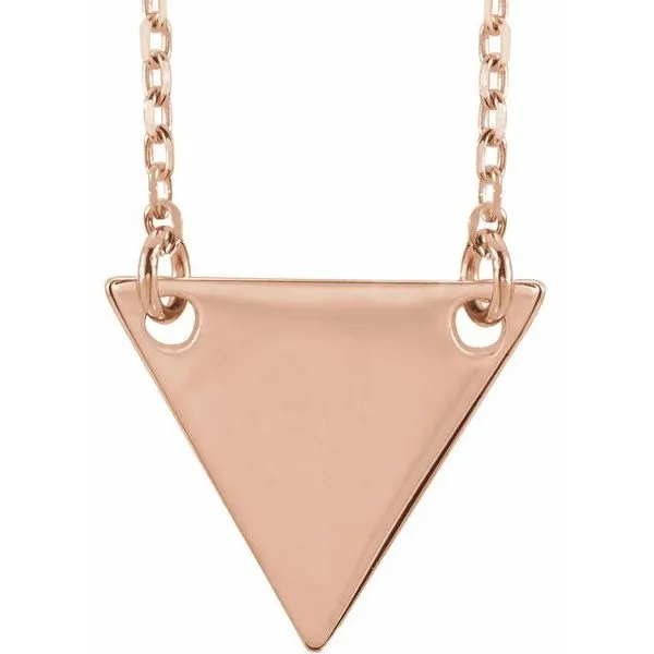 Engravable Geometric Necklace Becky Beck's Jewelry DeKalb, IL