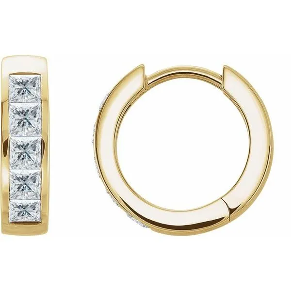 Channel-Set Hoop Earrings Scirto's Jewelry Lockport, NY