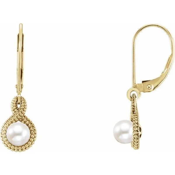 Beaded Pearl Earrings James & Williams Jewelers Berwyn, IL