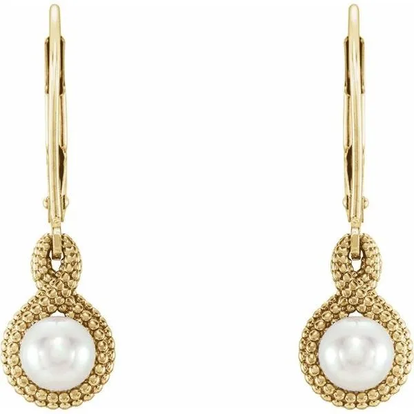 Beaded Pearl Earrings Image 2 Arnold's Jewelry and Gifts Logansport, IN