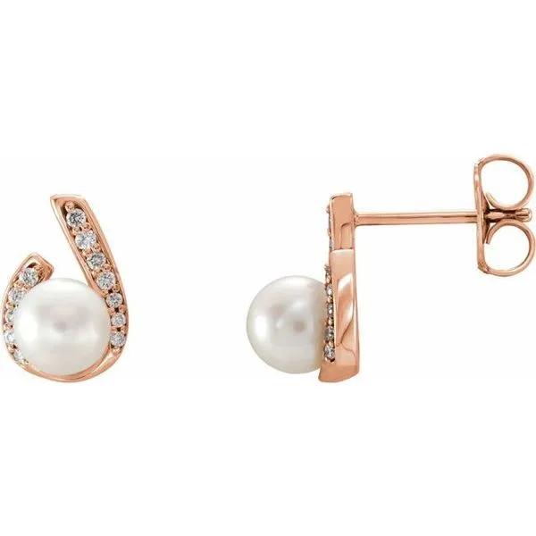 Accented Pearl Earrings J. Meredith Jewelers Delafield, WI