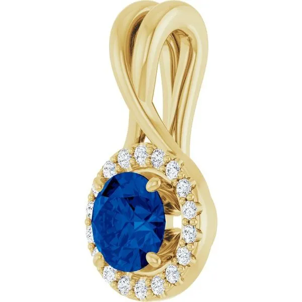 Halo-Style Pendant Image 2 Hopman Jewelers Elkhart, IN