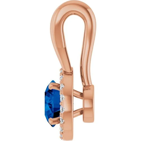 Halo-Style Pendant Image 3 Hopman Jewelers Elkhart, IN