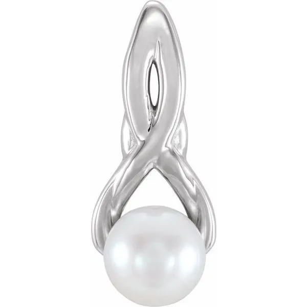 Pearl Freeform Pendant Linwood Custom Jewelers Linwood, NJ
