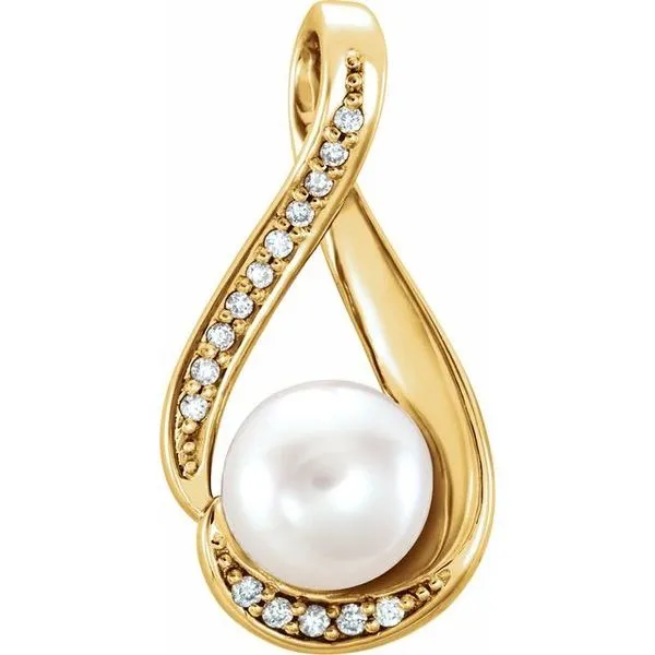 Accented Pearl Pendant James & Williams Jewelers Berwyn, IL