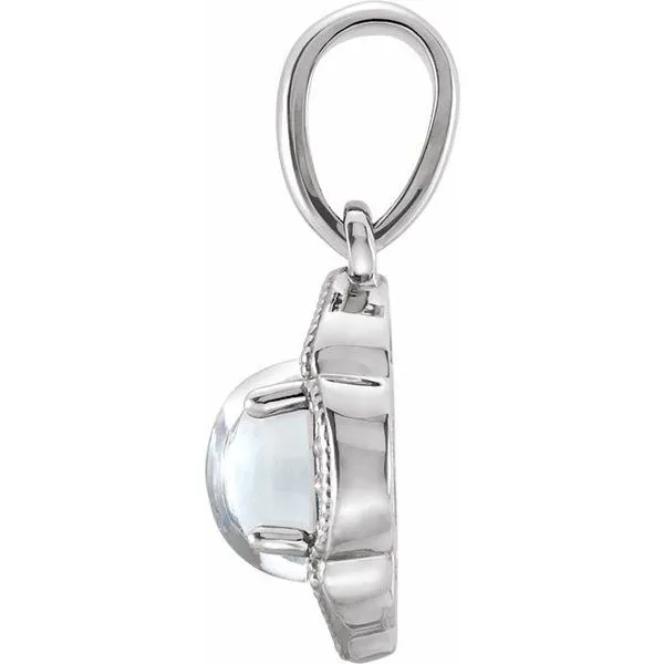 Accented Clover Pendant Image 2 Scirto's Jewelry Lockport, NY