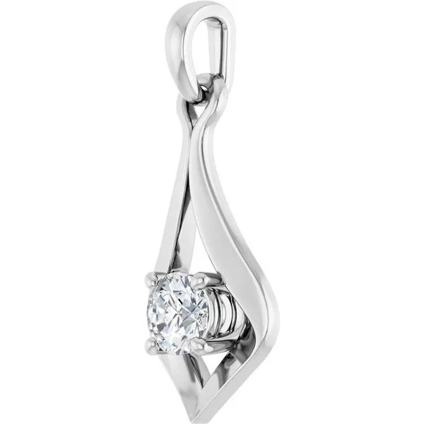 Solitaire Pendant Image 2 James & Williams Jewelers Berwyn, IL