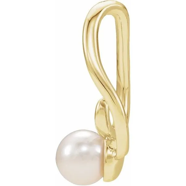 Pearl Freeform Pendant Image 2 James & Williams Jewelers Berwyn, IL
