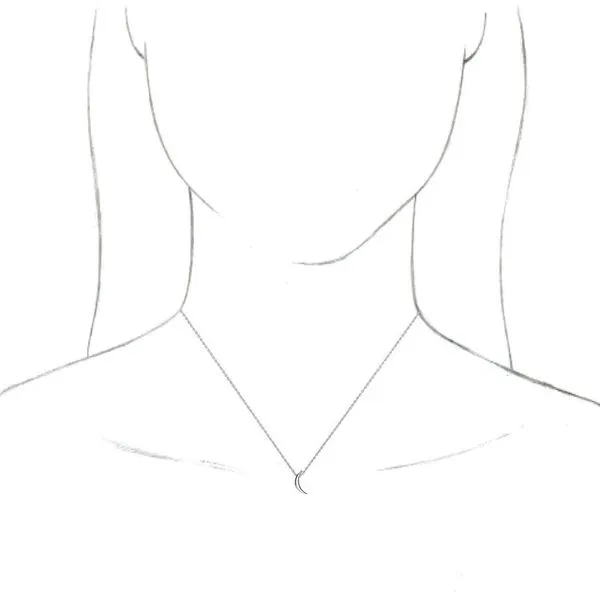 Crescent Necklace Image 3 Becky Beck's Jewelry DeKalb, IL