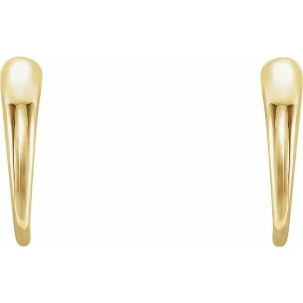 J-Hoop Earrings Image 2 Rasmussen Jewelers Spanish Fork, UT