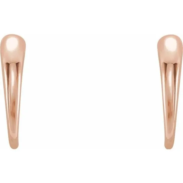 J-Hoop Earrings Image 2 Becky Beck's Jewelry DeKalb, IL