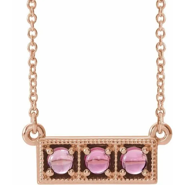 Three-Stone Bar Necklace J. Meredith Jewelers Delafield, WI
