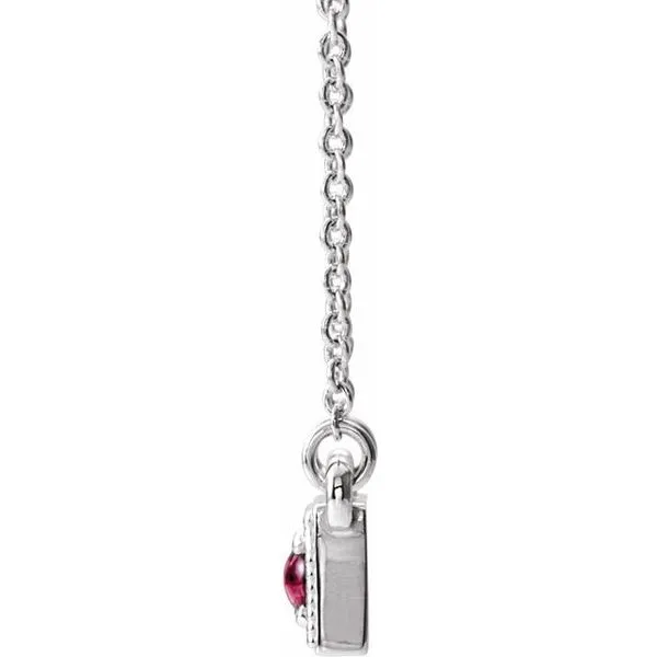 Three-Stone Bar Necklace Image 2 Delfine's Jewelry Charleston, WV