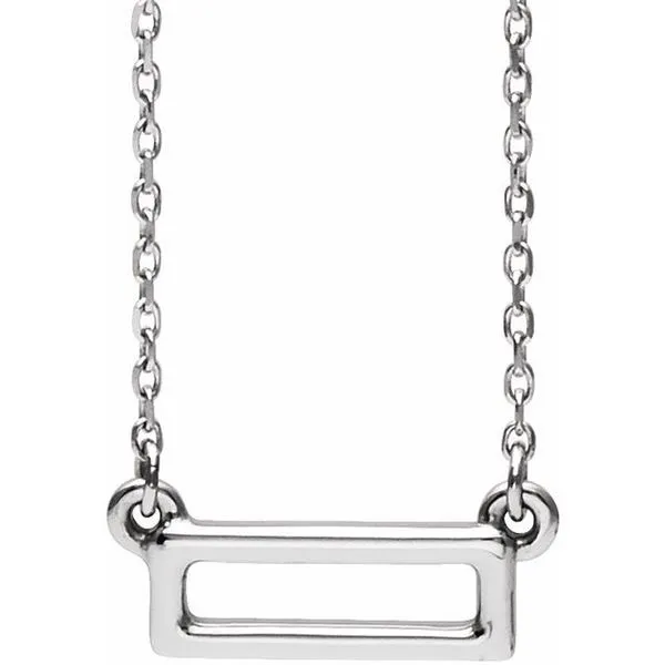 Rectangle Bar Necklace J. Meredith Jewelers Delafield, WI