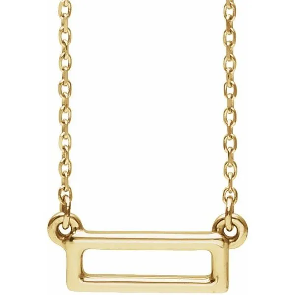 Rectangle Bar Necklace Scirto's Jewelry Lockport, NY