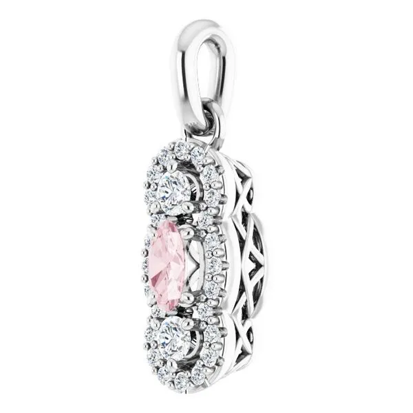 Halo-Style Pendant Image 2 Hopman Jewelers Elkhart, IN