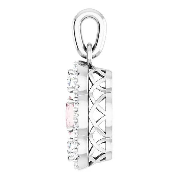 Halo-Style Pendant Image 3 Becky Beck's Jewelry DeKalb, IL