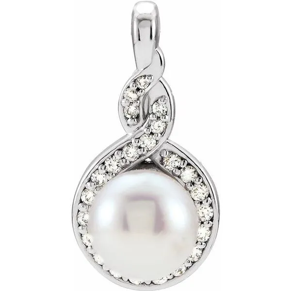 Accented Pearl Pendant Hopman Jewelers Elkhart, IN