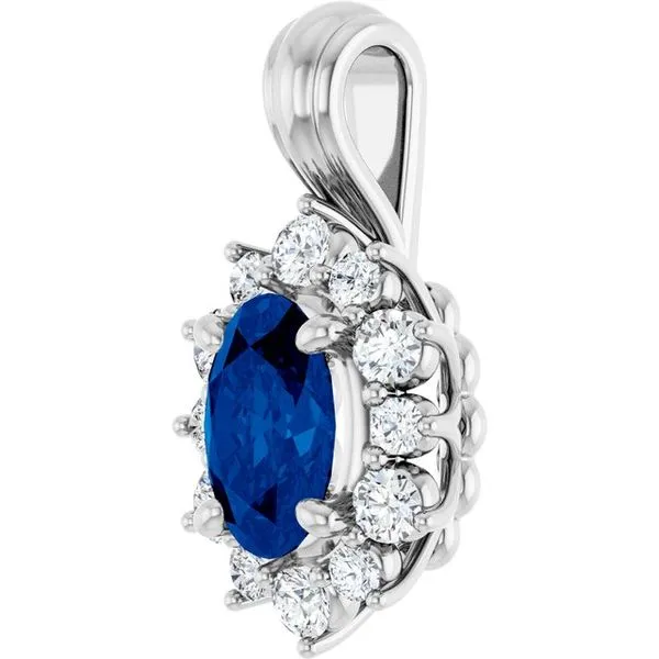 Halo-Style Pendant Image 2 Scirto's Jewelry Lockport, NY