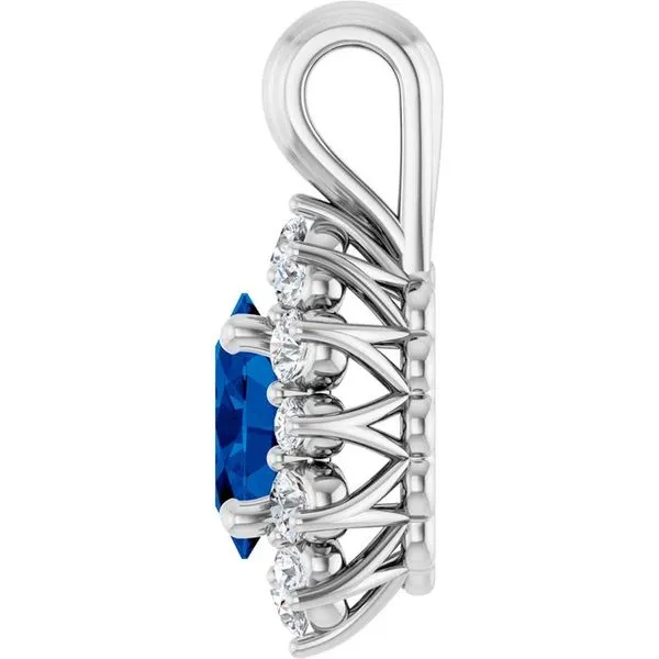 Halo-Style Pendant Image 3 Arnold's Jewelry and Gifts Logansport, IN