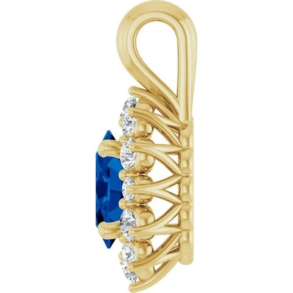 Halo-Style Pendant Image 3 Scirto's Jewelry Lockport, NY