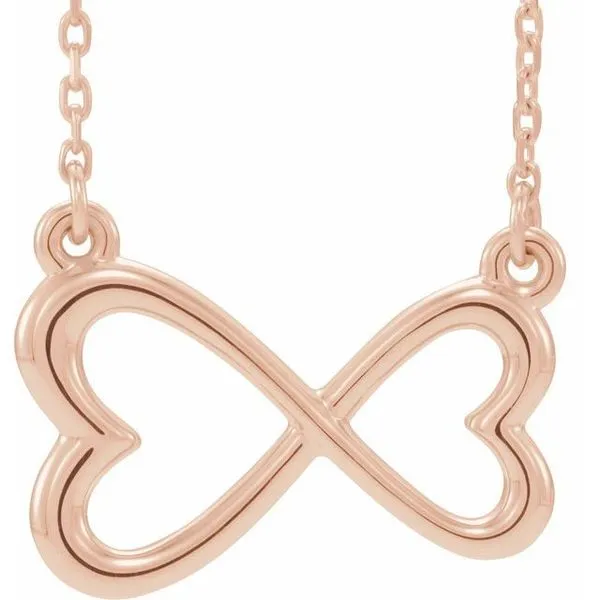 Infinity-Inspired Heart Necklace Hopman Jewelers Elkhart, IN
