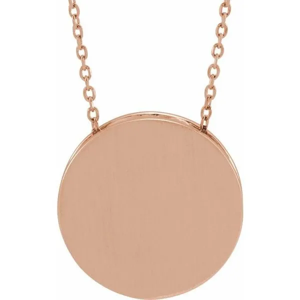 Engravable Disc Necklace Hart's Jewelers Grants Pass, OR