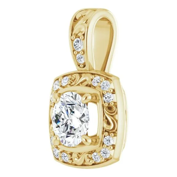 Halo-Style Pendant Image 2 Hart's Jewelers Grants Pass, OR