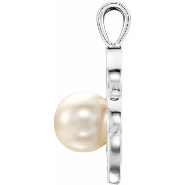 Pearl Freeform Pendant Image 2 Long Jewelers Chesapeake, VA