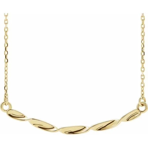 Twisted Bar Necklace Scirto's Jewelry Lockport, NY