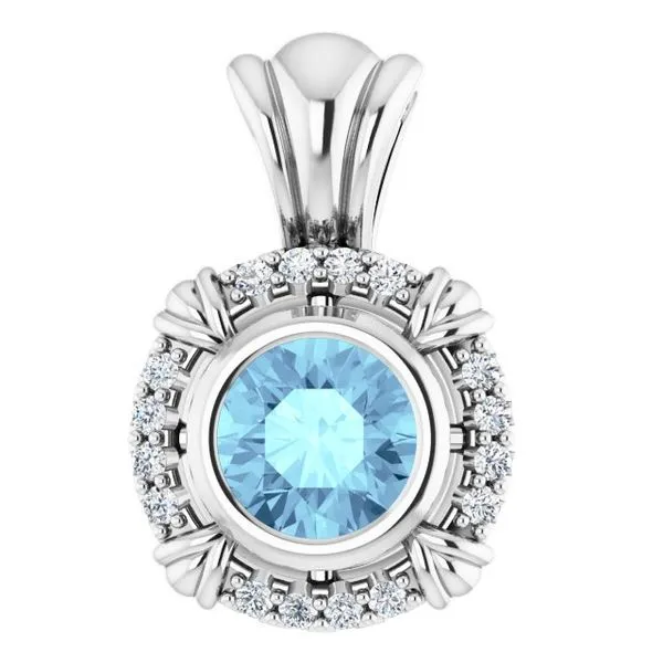 Halo-Style Pendant M. J. Thomas Jewelers, Ltd. Stratford, CT