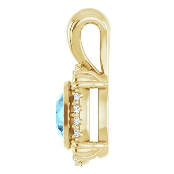 Halo-Style Pendant Image 3 Rasmussen Jewelers Spanish Fork, UT